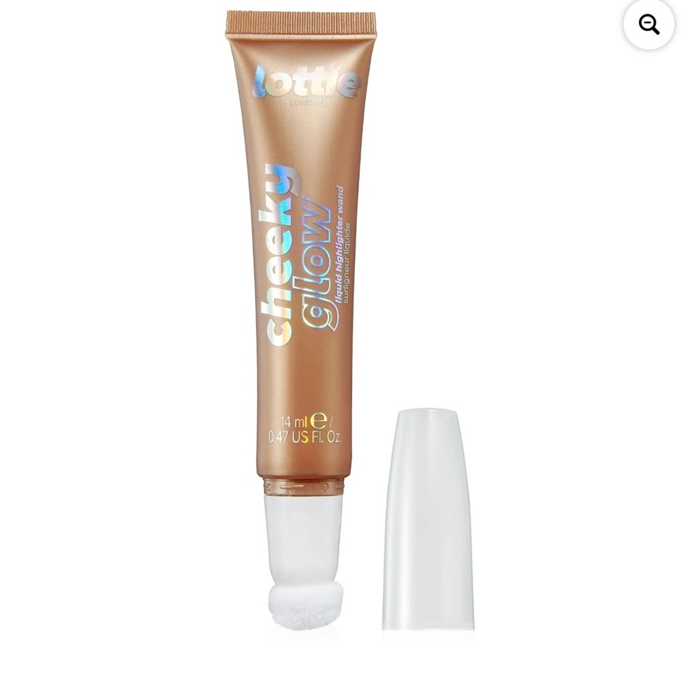 Lottie London Cheeky Glow Liquid Highlighter Wand, Golden Glaze,, 0.47 fl oz